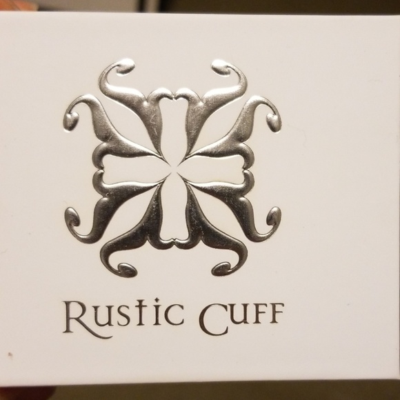 Rustic Cuff orange and gold beaded bracelet - Picture 2 of 3